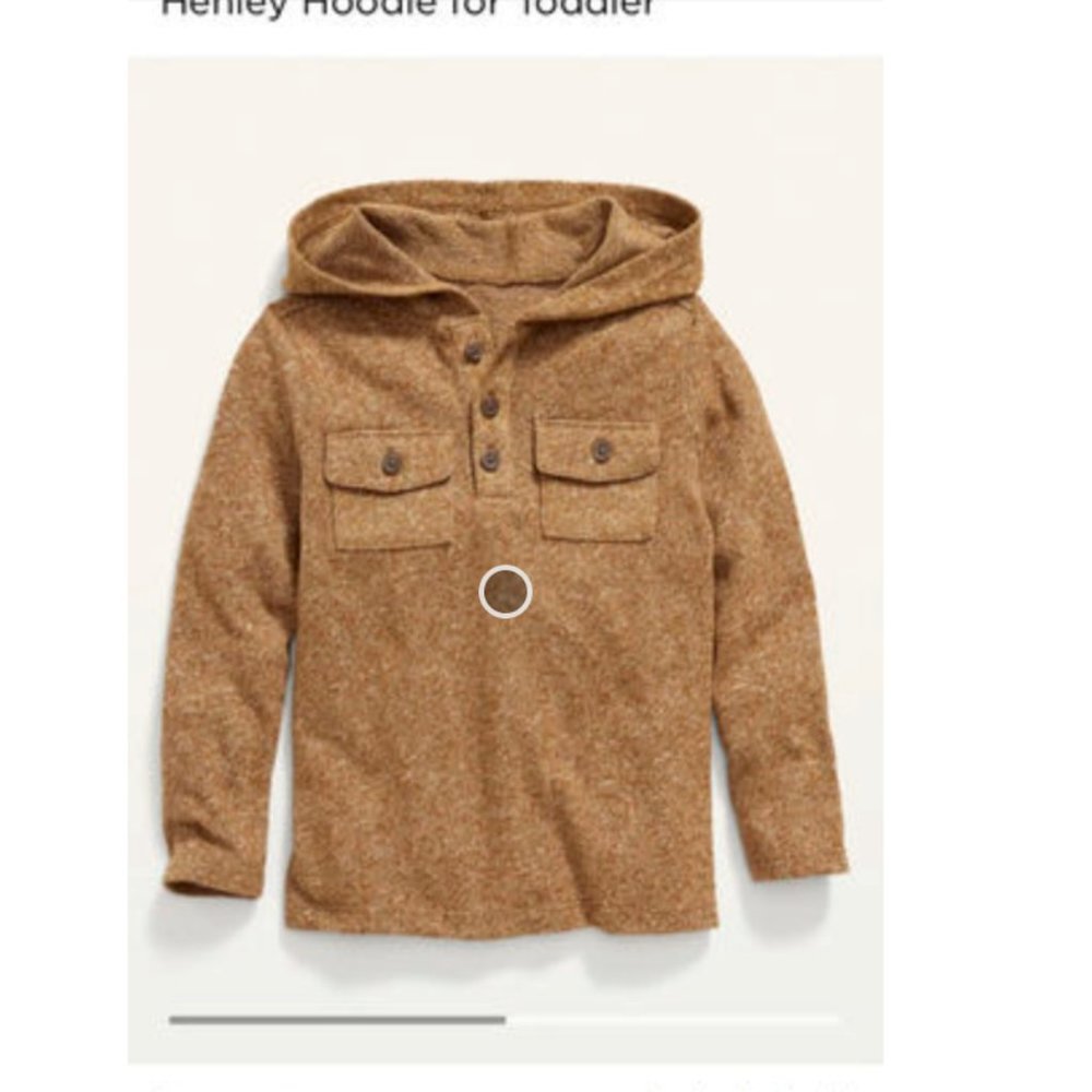 Old Navy Boys Hooded Henley Sweater